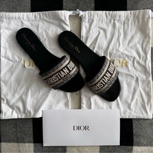 Authentic Dior Dway Slides